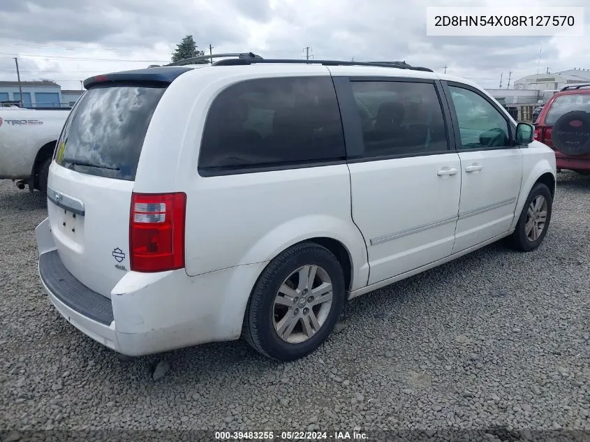 2008 Dodge Grand Caravan Sxt VIN: 2D8HN54X08R127570 Lot: 39483255