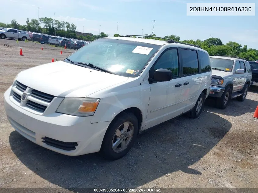 2D8HN44H08R616330 2008 Dodge Grand Caravan Se