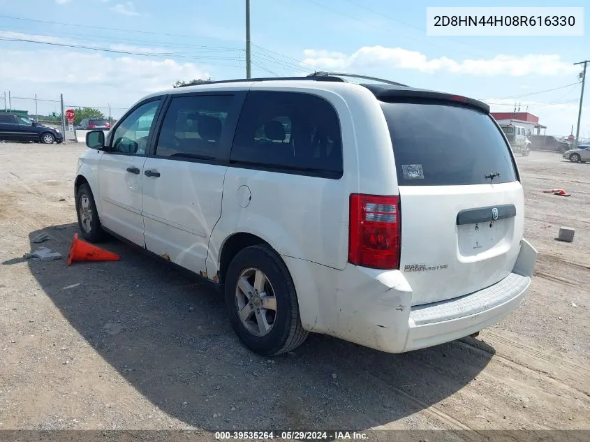 2008 Dodge Grand Caravan Se VIN: 2D8HN44H08R616330 Lot: 39535264