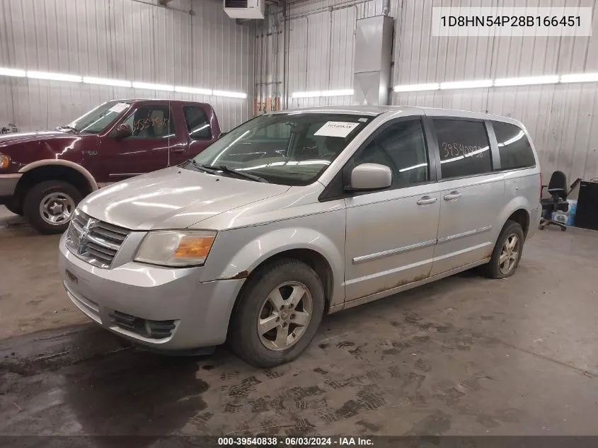 2008 Dodge Grand Caravan Sxt VIN: 1D8HN54P28B166451 Lot: 39540838