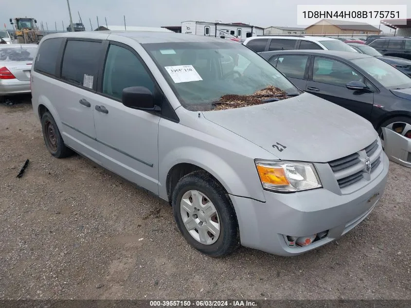 2008 Dodge Grand Caravan Se VIN: 1D8HN44H08B175751 Lot: 39557150