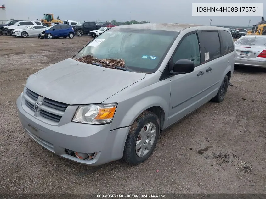 1D8HN44H08B175751 2008 Dodge Grand Caravan Se