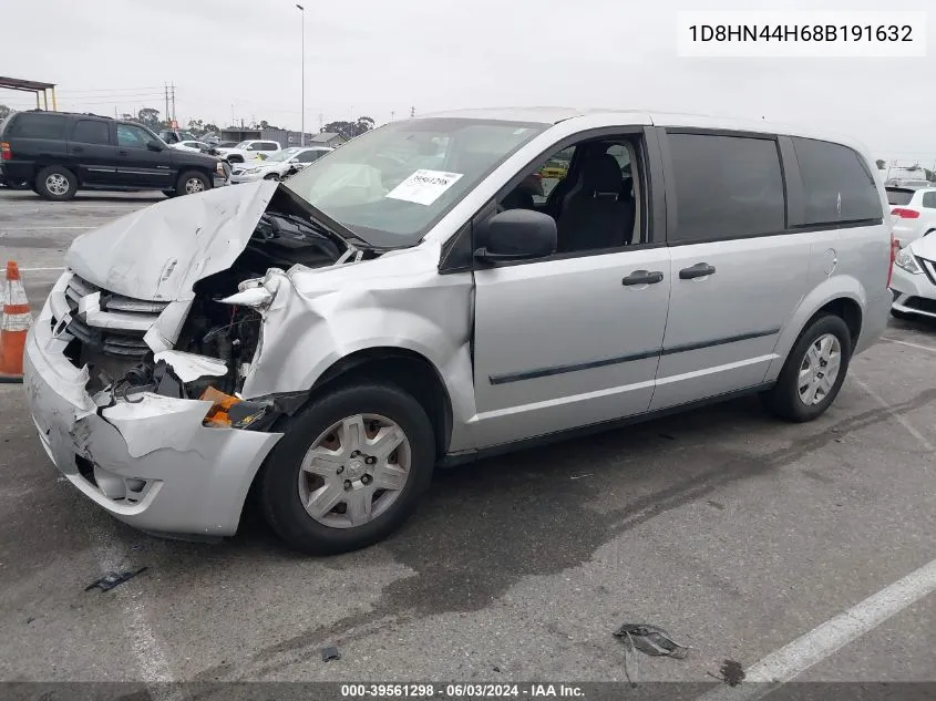 1D8HN44H68B191632 2008 Dodge Grand Caravan Se