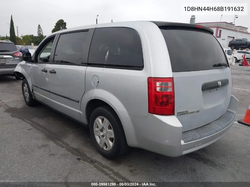 1D8HN44H68B191632 2008 Dodge Grand Caravan Se