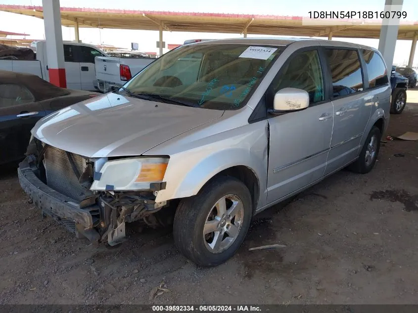 2008 Dodge Grand Caravan Sxt VIN: 1D8HN54P18B160799 Lot: 39592334