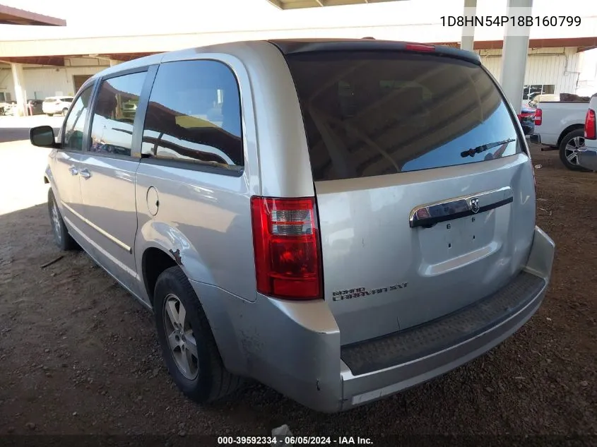 1D8HN54P18B160799 2008 Dodge Grand Caravan Sxt