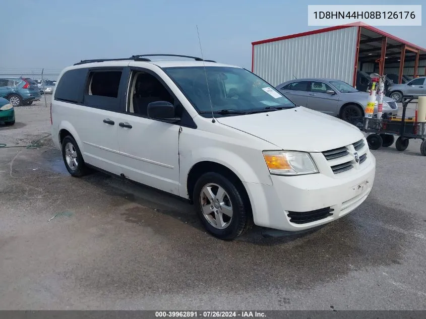 1D8HN44H08B126176 2008 Dodge Grand Caravan Se