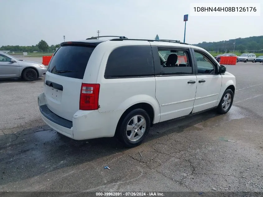 2008 Dodge Grand Caravan Se VIN: 1D8HN44H08B126176 Lot: 39962891