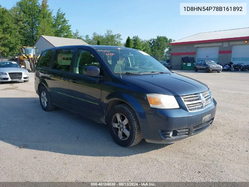 1D8HN54P78B161892 2008 Dodge Grand Caravan Sxt