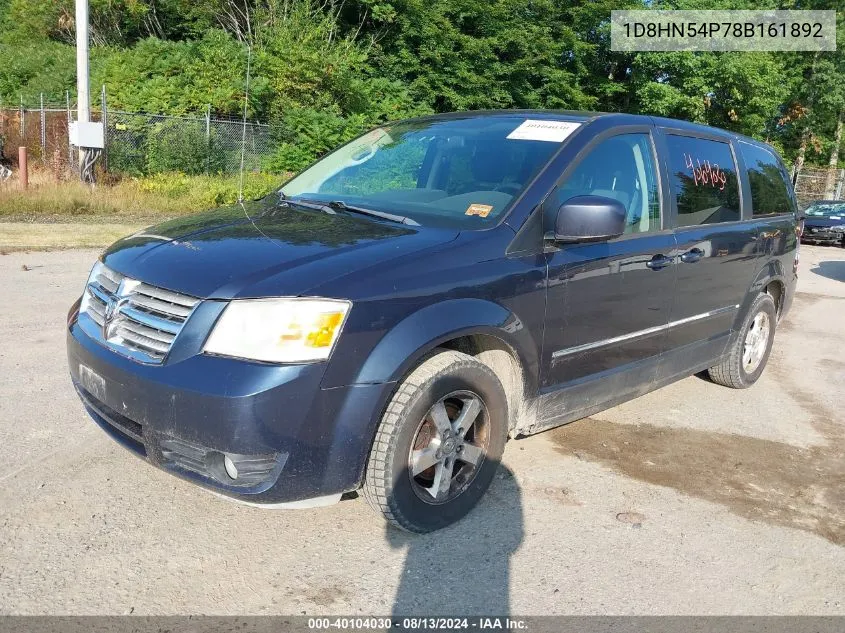 1D8HN54P78B161892 2008 Dodge Grand Caravan Sxt