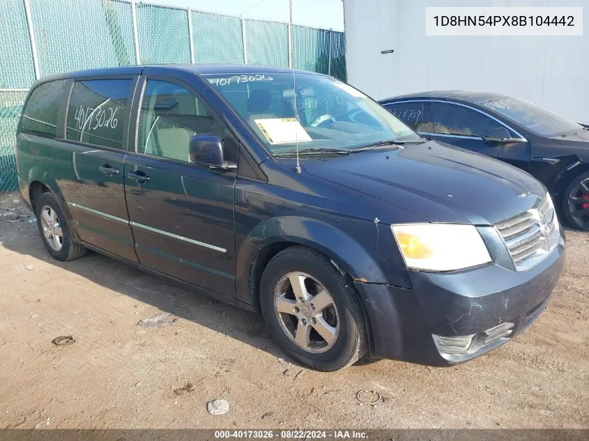 2008 Dodge Grand Caravan Sxt VIN: 1D8HN54PX8B104442 Lot: 40173026