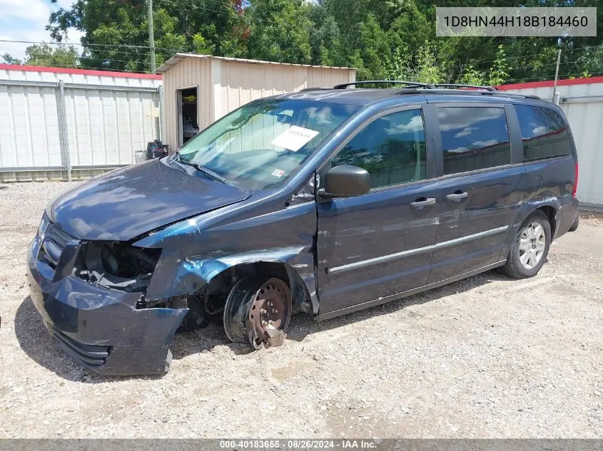 2008 Dodge Grand Caravan Se VIN: 1D8HN44H18B184460 Lot: 40183655