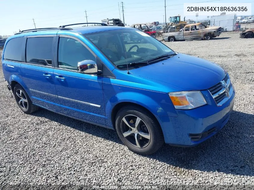 2008 Dodge Grand Caravan Sxt VIN: 2D8HN54X18R636356 Lot: 40213996