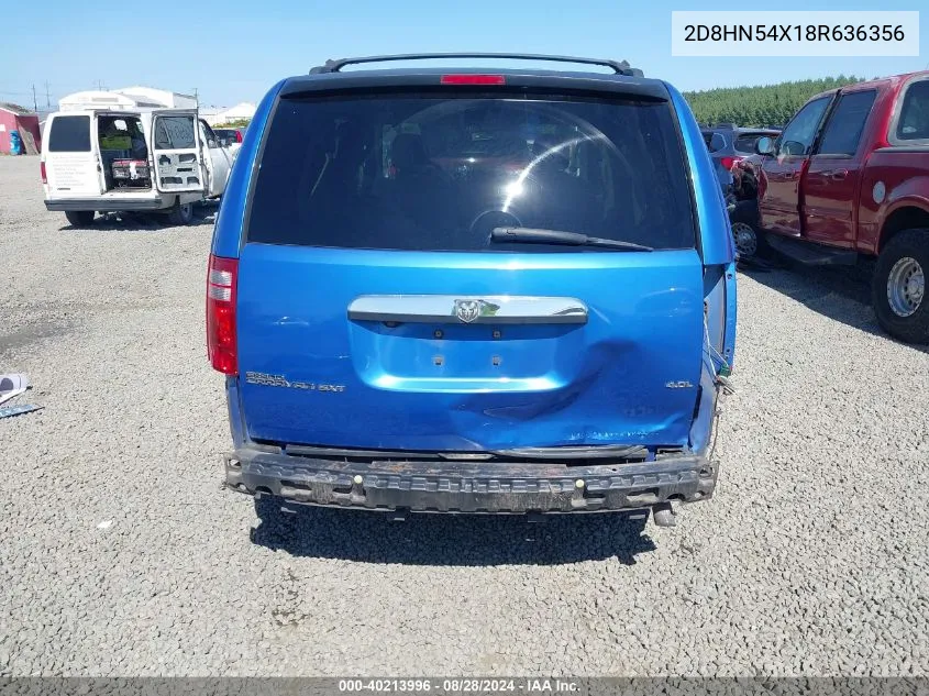 2D8HN54X18R636356 2008 Dodge Grand Caravan Sxt