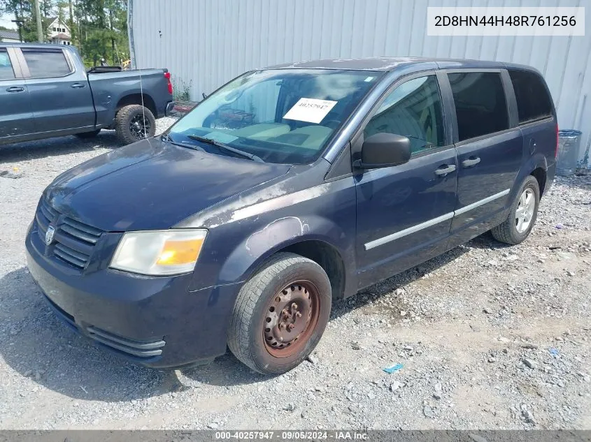 2008 Dodge Grand Caravan Se VIN: 2D8HN44H48R761256 Lot: 40257947