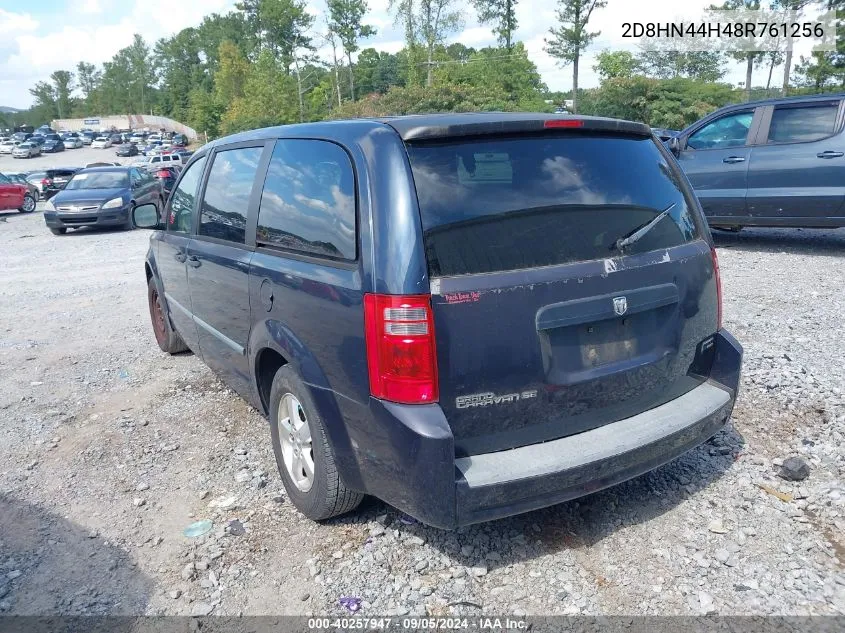 2008 Dodge Grand Caravan Se VIN: 2D8HN44H48R761256 Lot: 40257947