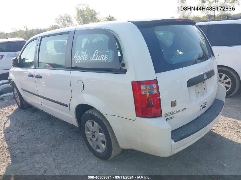 1D8HN44H48B172836 2008 Dodge Grand Caravan Se