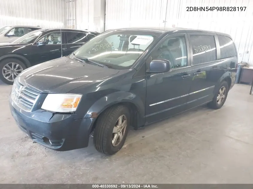 2008 Dodge Grand Caravan Sxt VIN: 2D8HN54P98R828197 Lot: 40330592