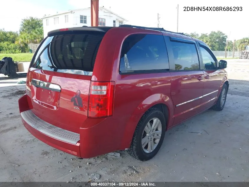 2D8HN54X08R686293 2008 Dodge Grand Caravan Sxt