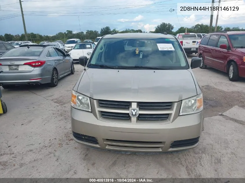 2D8HN44H18R146129 2008 Dodge Grand Caravan Se