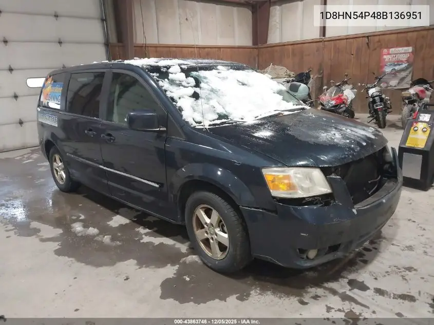 1D8HN54P48B136951 2008 Dodge Grand Caravan Sxt
