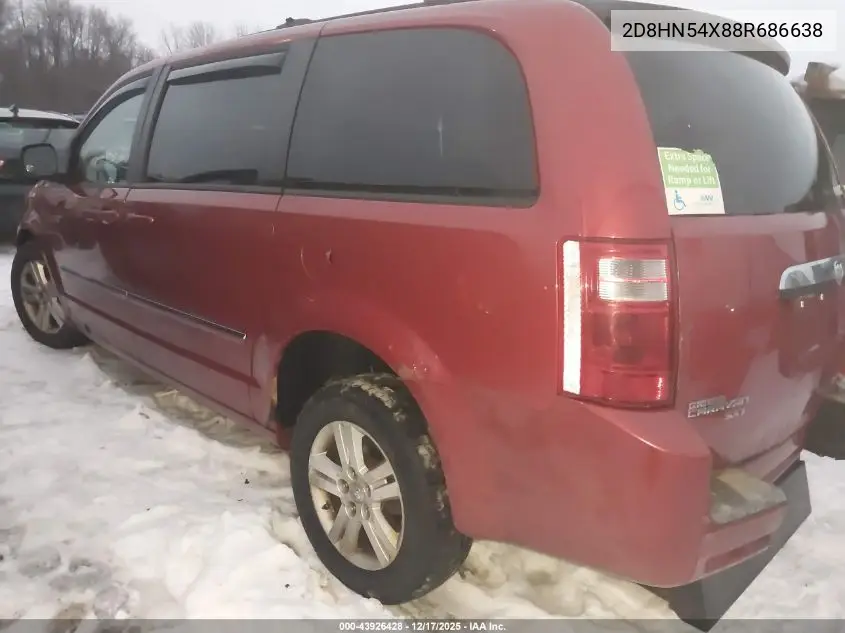 2D8HN54X88R686638 2008 Dodge Grand Caravan Sxt