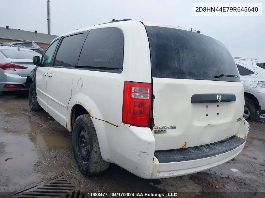 2009 Dodge Grand Caravan Se VIN: 2D8HN44E79R645640 Lot: 11988477