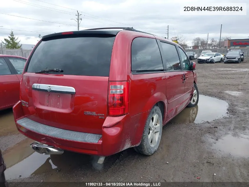 2D8HN44E39R688324 2009 Dodge Grand Caravan Se