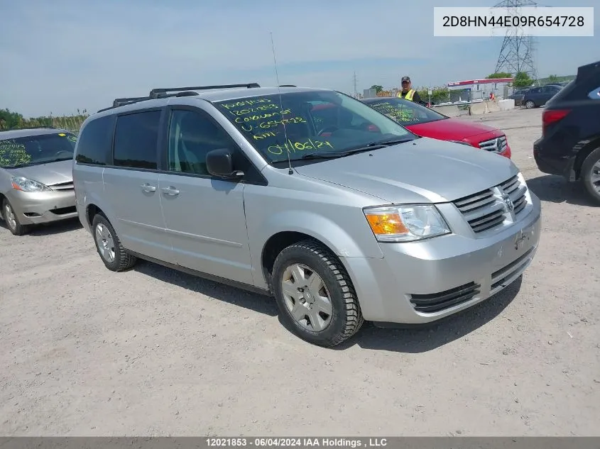 2D8HN44E09R654728 2009 Dodge Grand Caravan Se