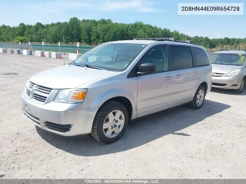 2D8HN44E09R654728 2009 Dodge Grand Caravan Se