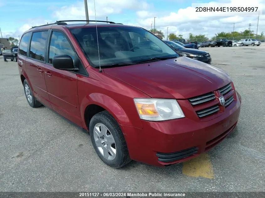 2009 Dodge Grand Caravan Se VIN: 2D8HN44E19R504997 Lot: 20151127