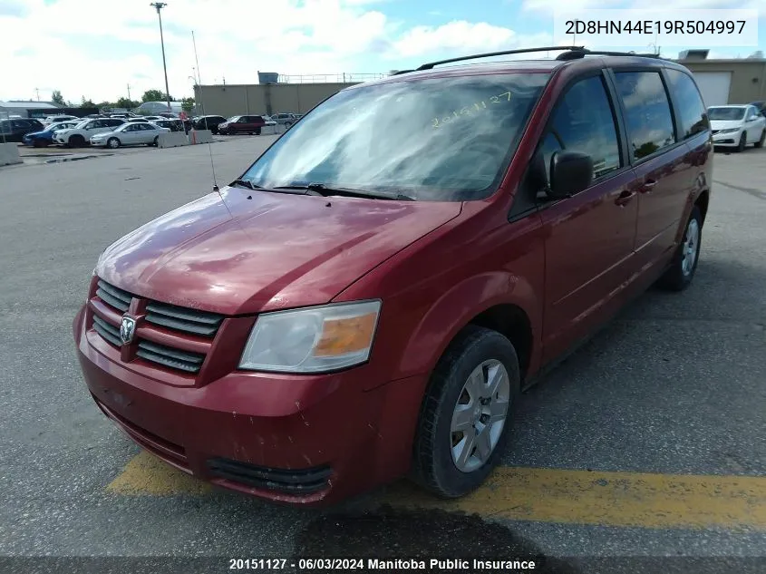 2009 Dodge Grand Caravan Se VIN: 2D8HN44E19R504997 Lot: 20151127