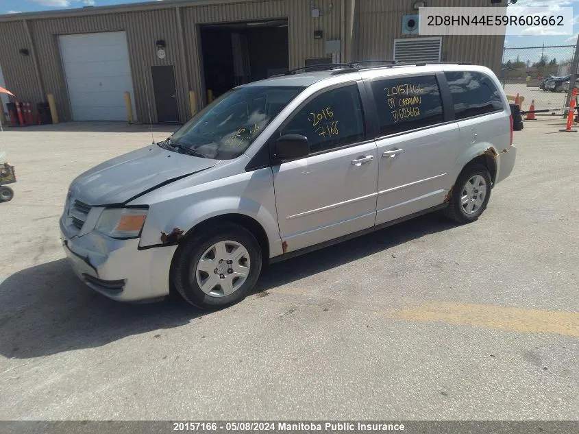 2D8HN44E59R603662 2009 Dodge Grand Caravan Se