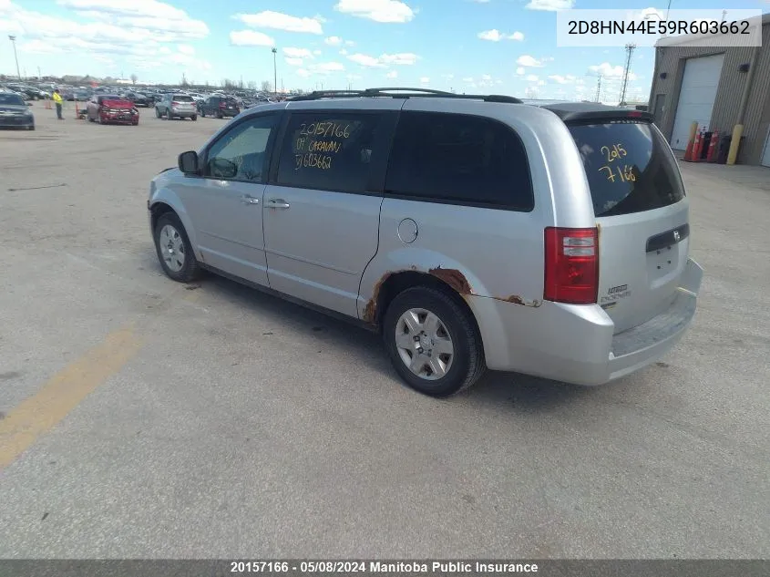 2D8HN44E59R603662 2009 Dodge Grand Caravan Se