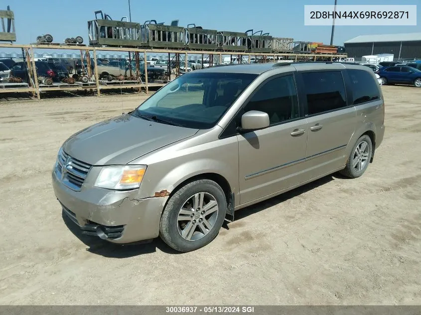 2009 Dodge Grand Caravan Se VIN: 2D8HN44X69R692871 Lot: 30036937