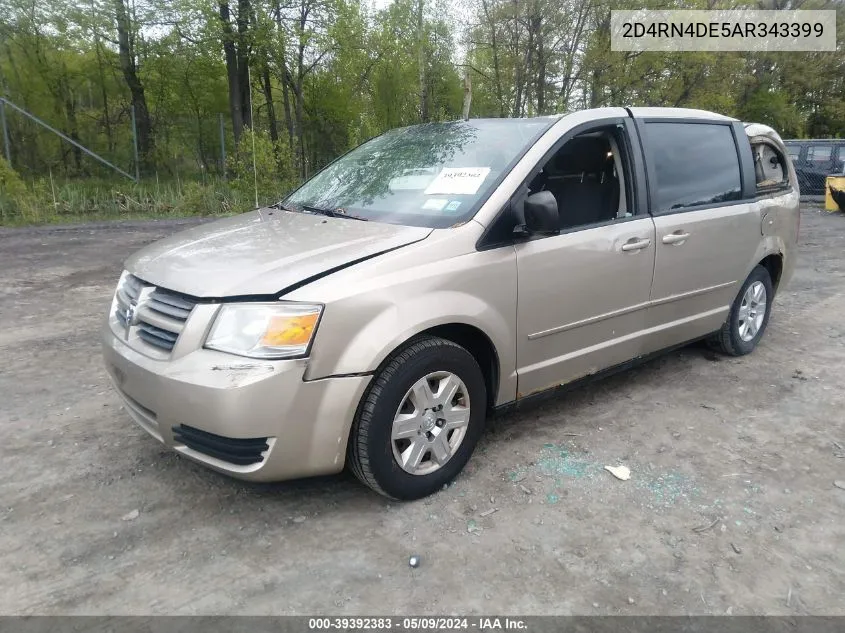 2D4RN4DE5AR343399 2009 Dodge Grand Caravan Se