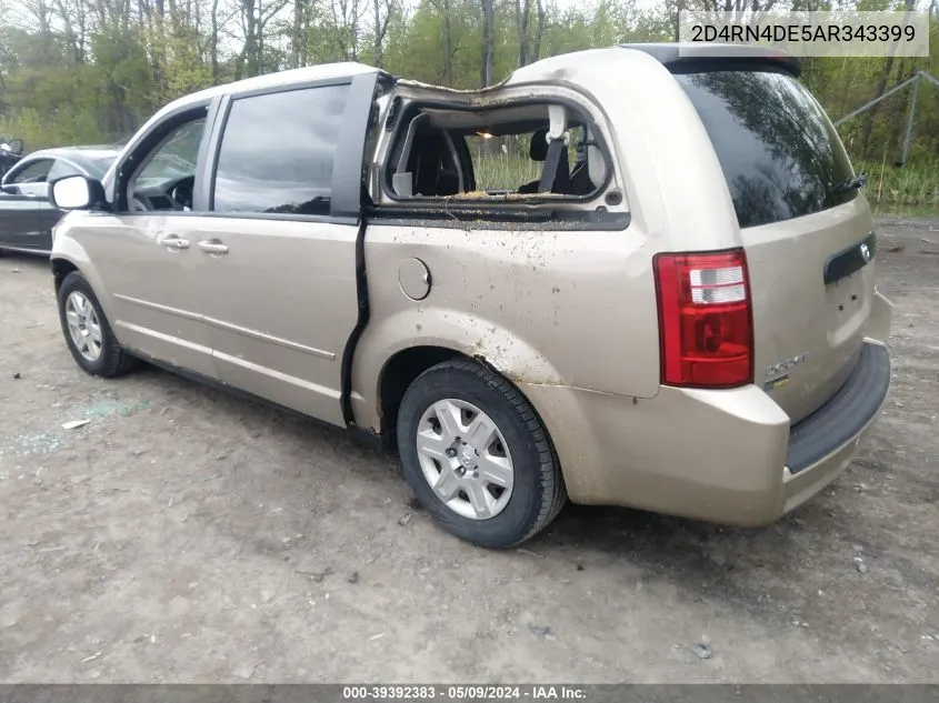 2009 Dodge Grand Caravan Se VIN: 2D4RN4DE5AR343399 Lot: 39392383