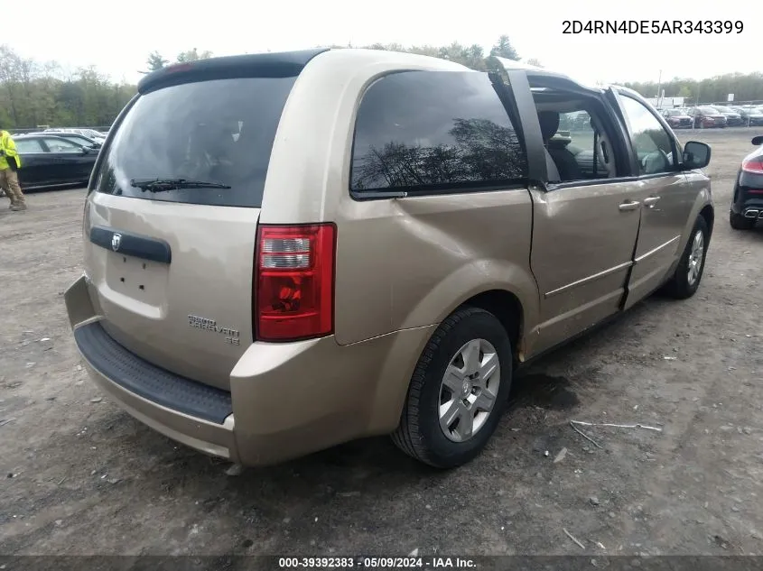 2D4RN4DE5AR343399 2009 Dodge Grand Caravan Se