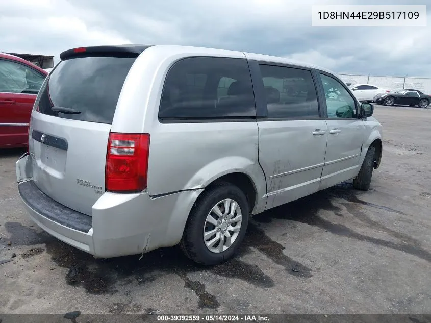 2009 Dodge Grand Caravan Se VIN: 1D8HN44E29B517109 Lot: 39392559