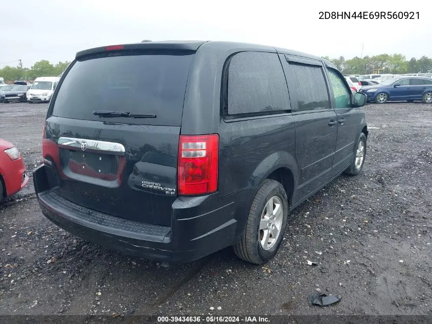 2D8HN44E69R560921 2009 Dodge Grand Caravan Se