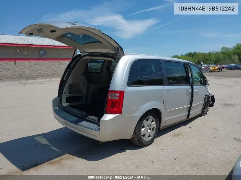 2009 Dodge Grand Caravan Se VIN: 1D8HN44E19B512242 Lot: 39463942