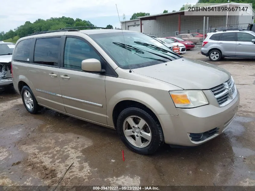 2009 Dodge Grand Caravan Sxt VIN: 2D8HN54189R667147 Lot: 39470227