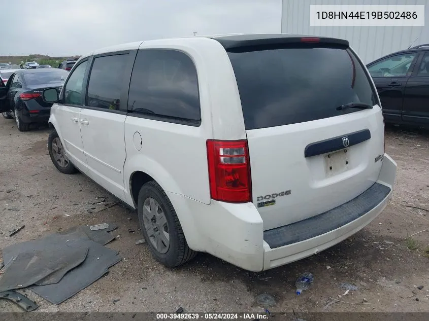 2009 Dodge Grand Caravan Se VIN: 1D8HN44E19B502486 Lot: 39492639