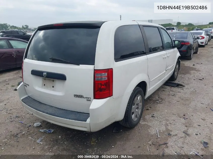 2009 Dodge Grand Caravan Se VIN: 1D8HN44E19B502486 Lot: 39492639