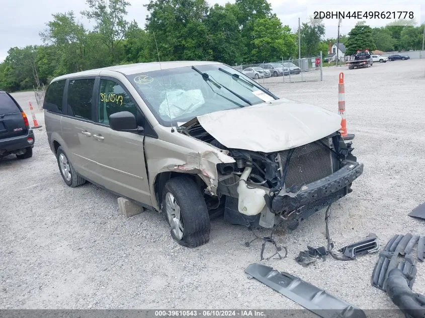 2009 Dodge Grand Caravan Se VIN: 2D8HN44E49R621778 Lot: 39610543