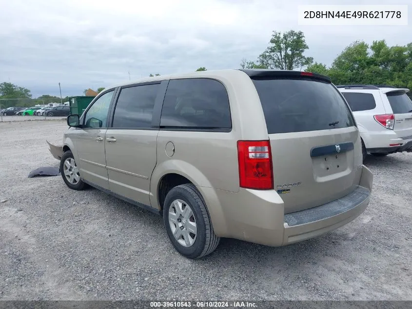 2009 Dodge Grand Caravan Se VIN: 2D8HN44E49R621778 Lot: 39610543