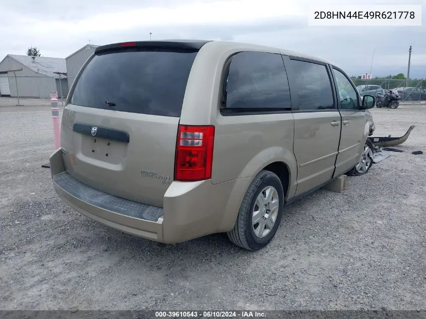 2009 Dodge Grand Caravan Se VIN: 2D8HN44E49R621778 Lot: 39610543