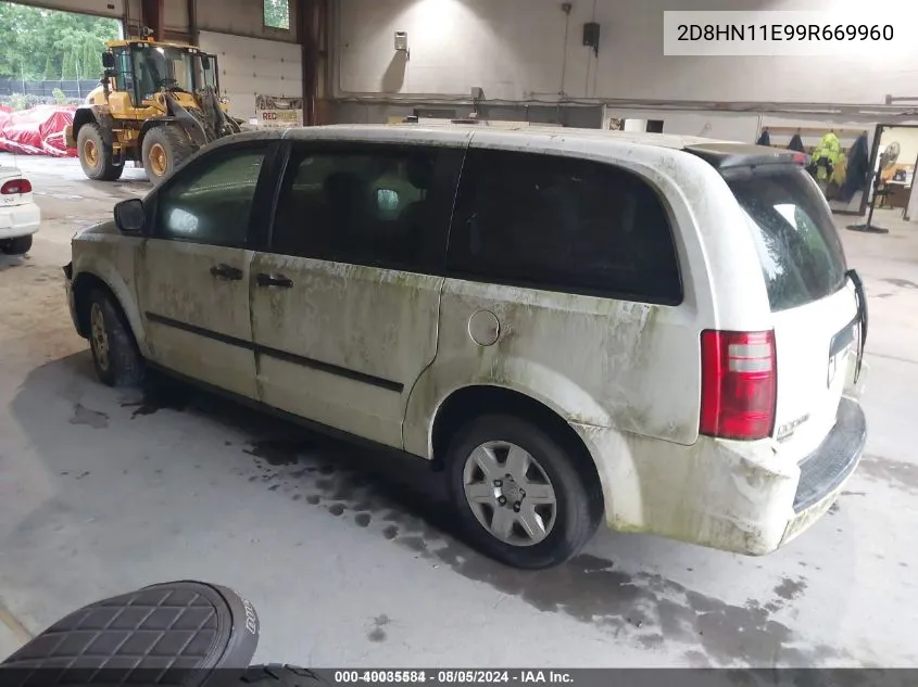 2009 Dodge Grand Caravan Cv VIN: 2D8HN11E99R669960 Lot: 40035584