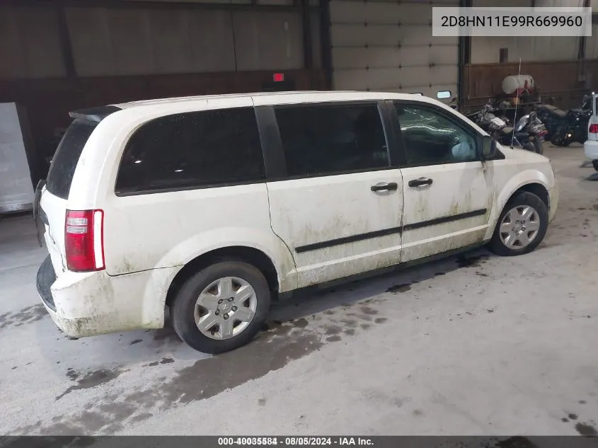 2009 Dodge Grand Caravan Cv VIN: 2D8HN11E99R669960 Lot: 40035584