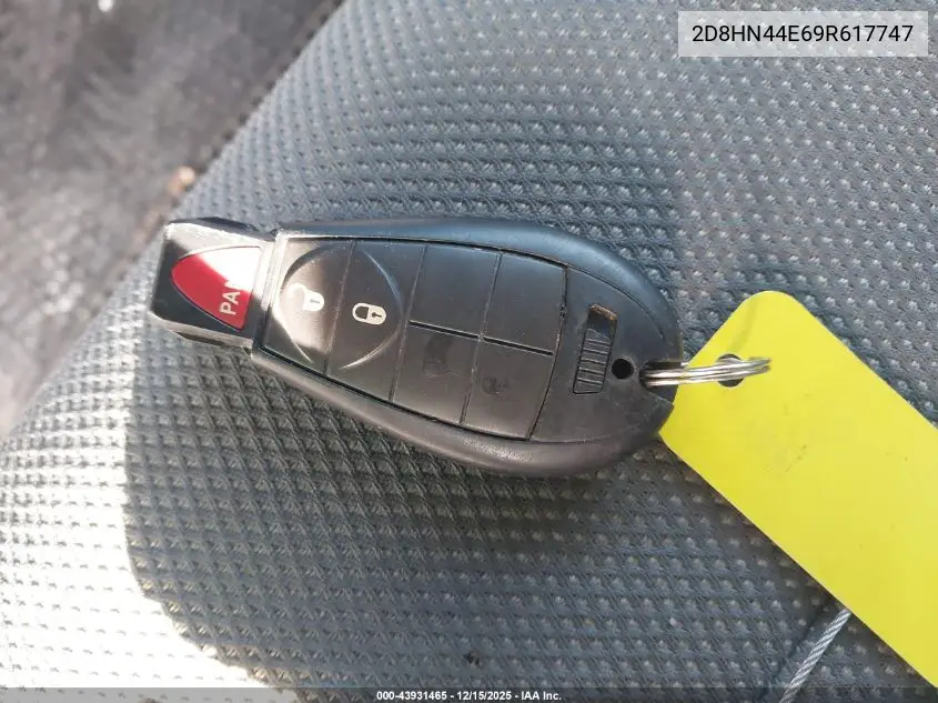 2D8HN44E69R617747 2009 Dodge Grand Caravan Se